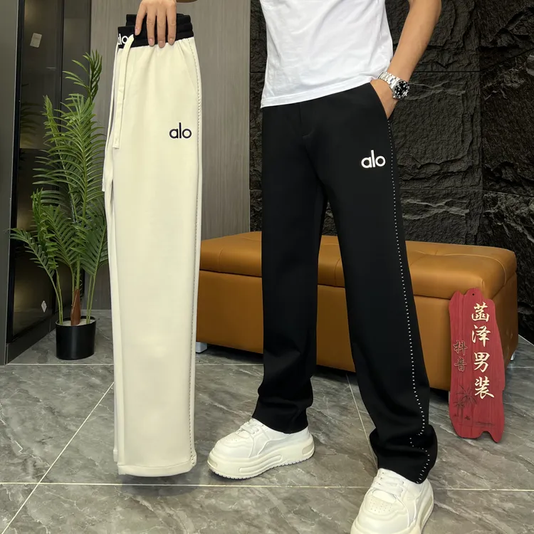 专柜品质潮流直筒裤阔腿裤秋季裤子透气休闲裤直筒型6912