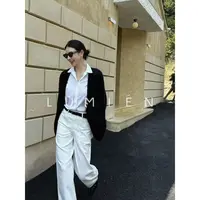 【LUMIEN 新品】“墨云垂梦”柔软宽松显瘦灯笼袖设计针织衫LX5DSS145