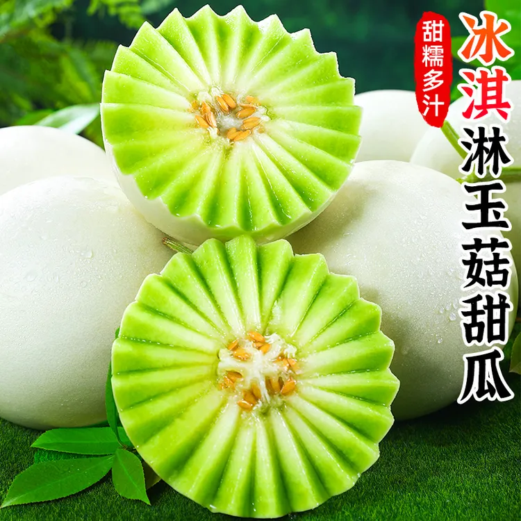 【甜糯多汁】冰淇淋玉菇甜瓜3-9斤小香瓜蜜瓜网纹瓜应季水果甜蜜