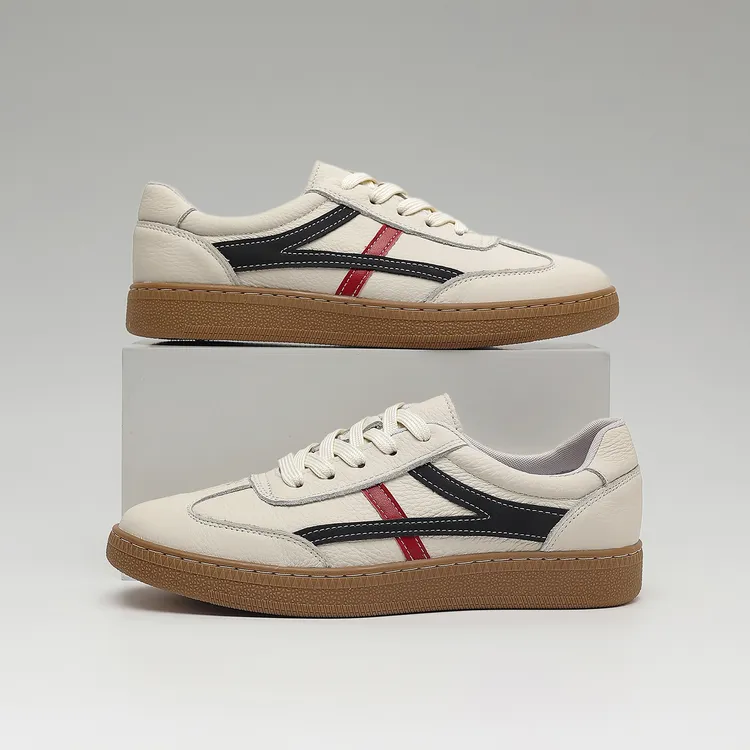 头层牛皮德训鞋2025年新款四季男士休闲鞋真皮男款皮鞋百搭透气