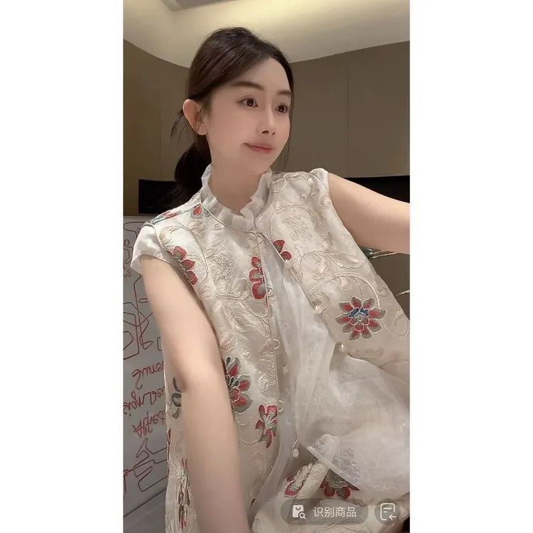 ZHUIMU.【寻花问柳】新中式国风气质时尚刺绣套装ZM8663