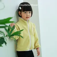 【云朵小葵】女童秋季撞色拉链勋章金色小熊外套1114616