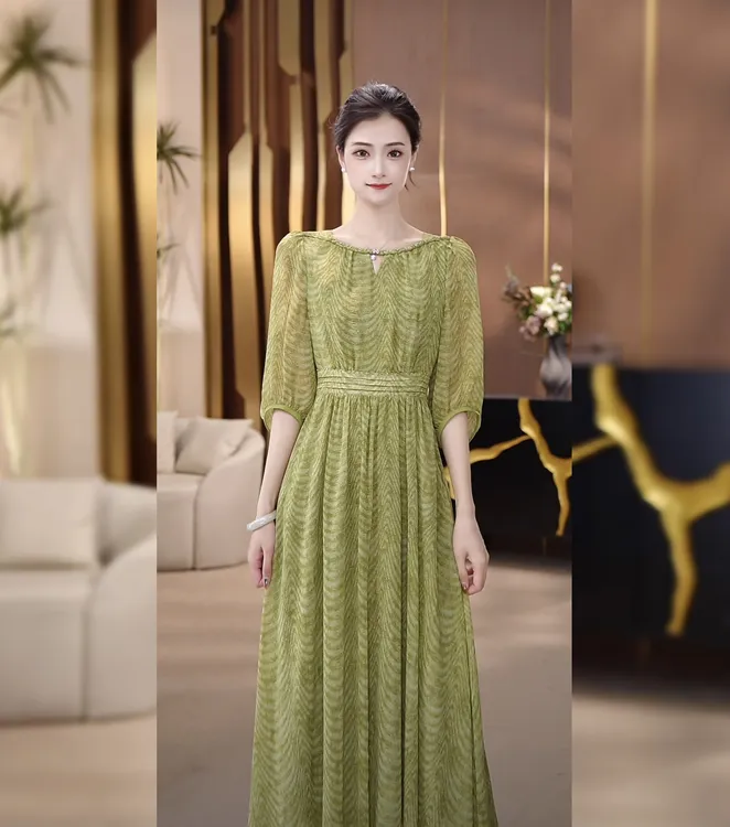 UNIQUE U:US【绿野仙踪】设计师品牌天丝肌理感亲肤连衣裙-252088