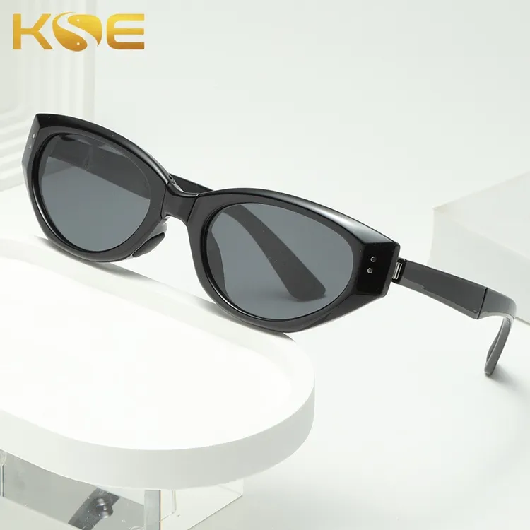 新款TR90猫眼偏光太阳镜女时尚超轻折叠便携式防紫外线遮阳墨镜男