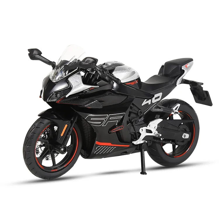 【新款】1:12春风450sr高端合金模型仿真合金机车模型摆件男生摆件