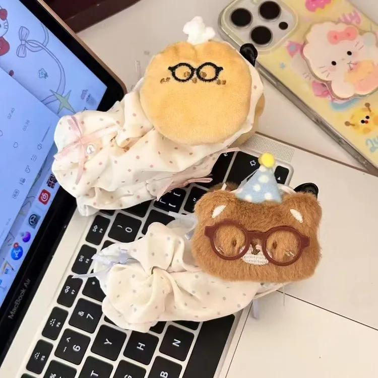 可爱土豆熊熊香蕉夹饱满后脑勺2025新款高级感发卡头饰毛绒学生发