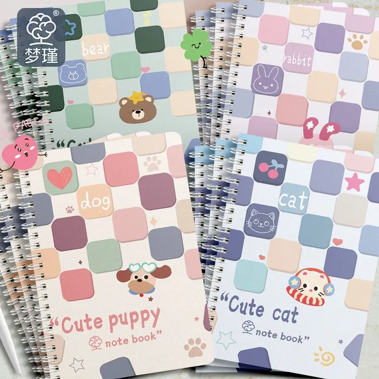 新款a5笔记本本子简约加厚学生专用b5线圈本子高颜值横线记事本子