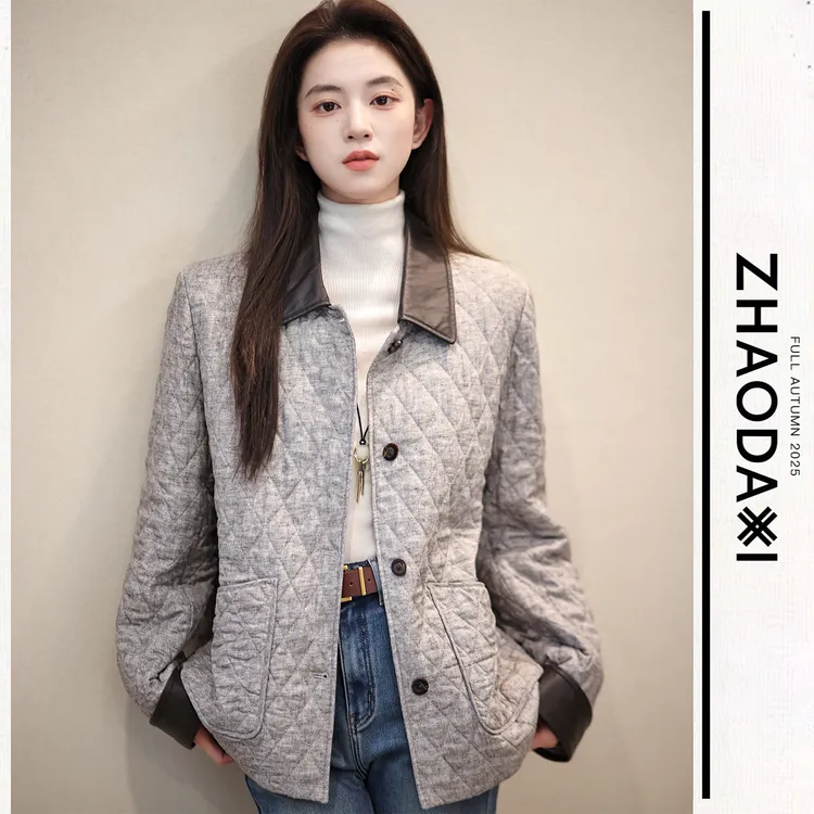 【赵大喜】假日真皮蚕丝服 |  保暖加倍！撞色