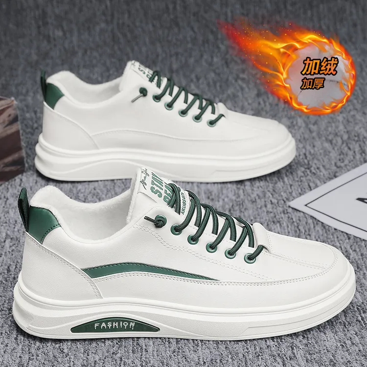 【男鞋】男鞋男士休闲百搭潮流冬季透气防滑加绒加厚运动鞋男鞋推荐
