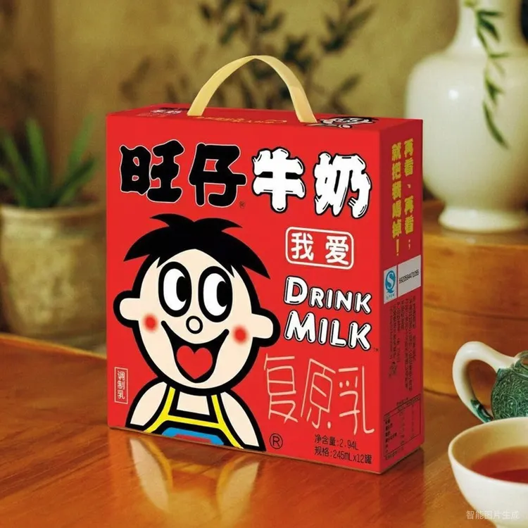 特价旺仔牛奶覆原乳罐装245ml*12罐礼盒装/多规格/正品多口味整箱