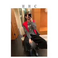 【花花菜】‘’hello KT' 云朵绒卡通小猫圆领长袖T恤