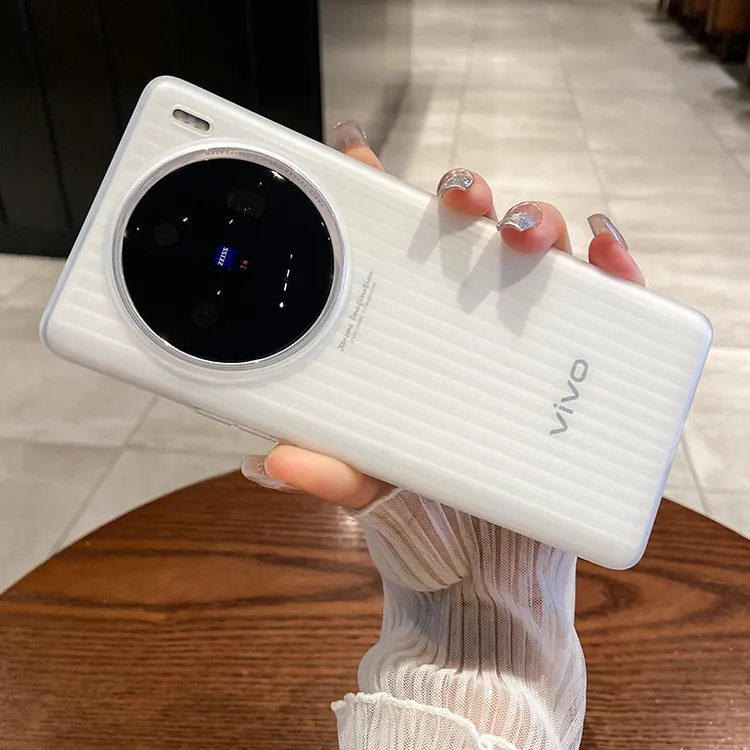 vivoX100SPro手机壳瓦楞纹x100超薄x100sUltra全包防摔简约保护壳