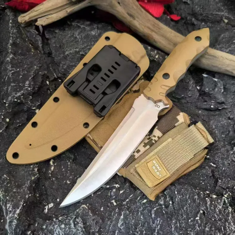 （新疆包邮）新款恶灵 户外多用刀吃肉水果刀颜值锋利K鞘手工露营刀