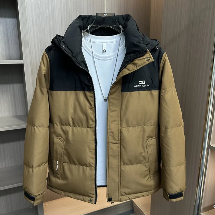 2025新款秋冬男士棉衣韩版宽松休闲棉服男加厚棉袄面包服连帽外套