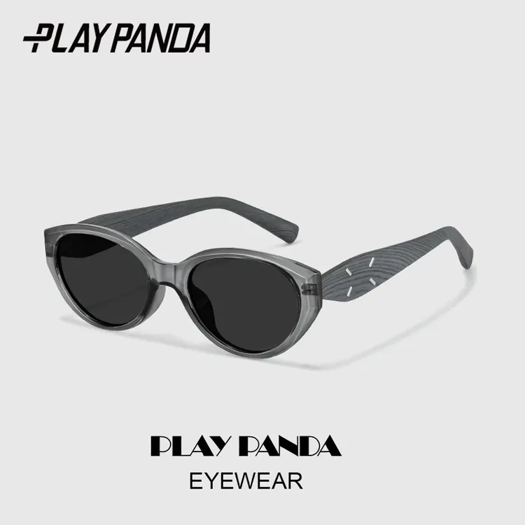 PLAYPANDA猫眼墨镜推荐高级感眼镜网红太阳镜女士防紫外线遮阳镜
