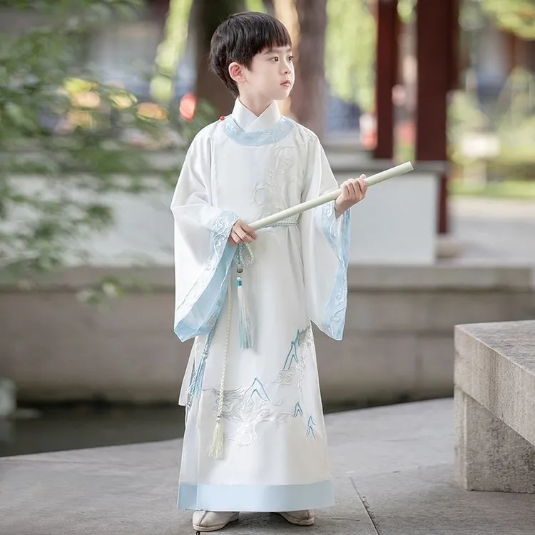 新款儿童汉服古装春秋夏季儿童男国风宋朝儿童演出服汉服男童