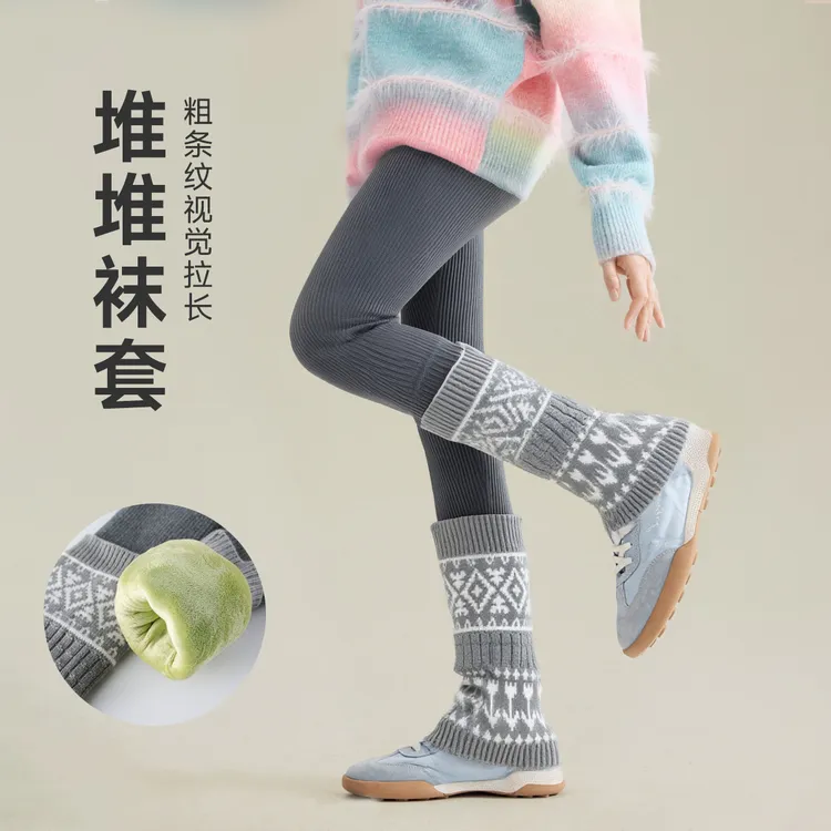 媛媛公主【润肤绒】2025冬季柔软舒适女童新品亲肤打底裤 15423A370