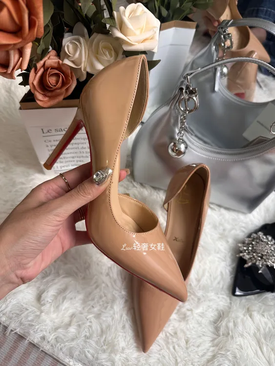 【巨软不累脚】6-10cm显瘦裸色女鞋通勤百搭真皮久走不累超软高跟鞋