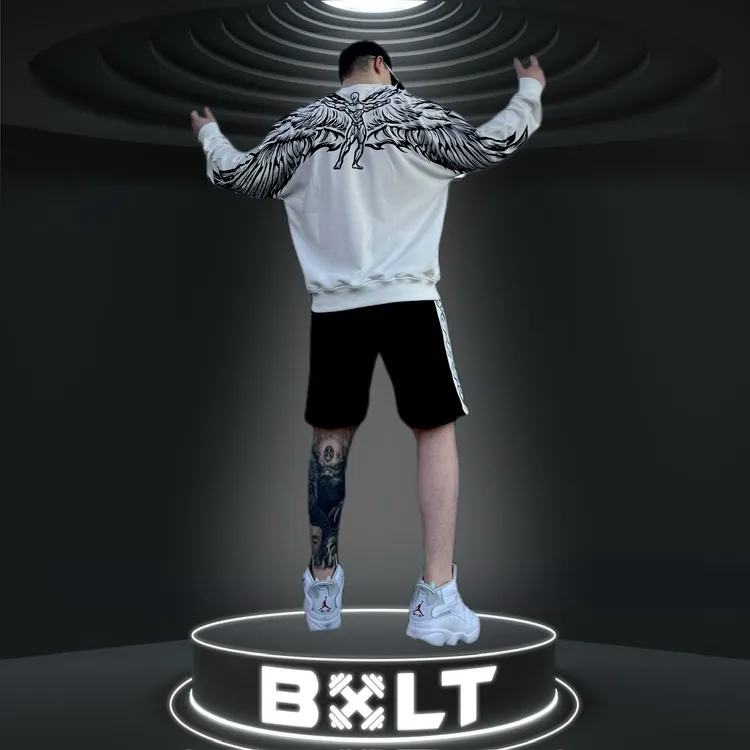 BXLT原创【梦想之翼】宽肩长袖卫衣