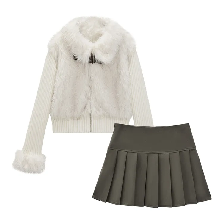 IEF/爱依服2025秋冬新款美式甜酷设计感辣妹气质通勤外套裙子套装