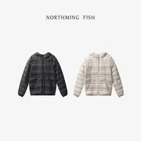 NorthMing fish「轻盈一下」轻薄无负担 休闲简约经典实穿羽绒服