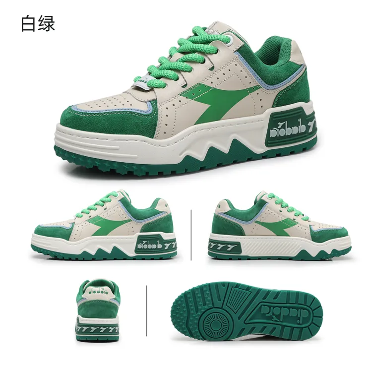 迪亚多纳男鞋2025新款潮牌高级感男士厚底增高休闲鞋运动板鞋男款