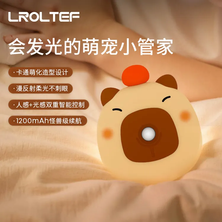 夜间人体感应灯护眼USB充电小夜灯卧室睡眠灯感应起夜可爱长续航