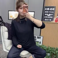 岩岩家手工串珠长袖打底女上衣2233