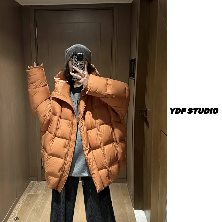 YDFSTUDIO小众【廓形自由】欧货重工新国标90白鸭绒连帽设计羽绒服