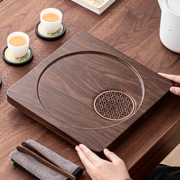 茶盘小型家用2025新款高端科技木托盘客厅办公室泡茶茶海干泡茶台