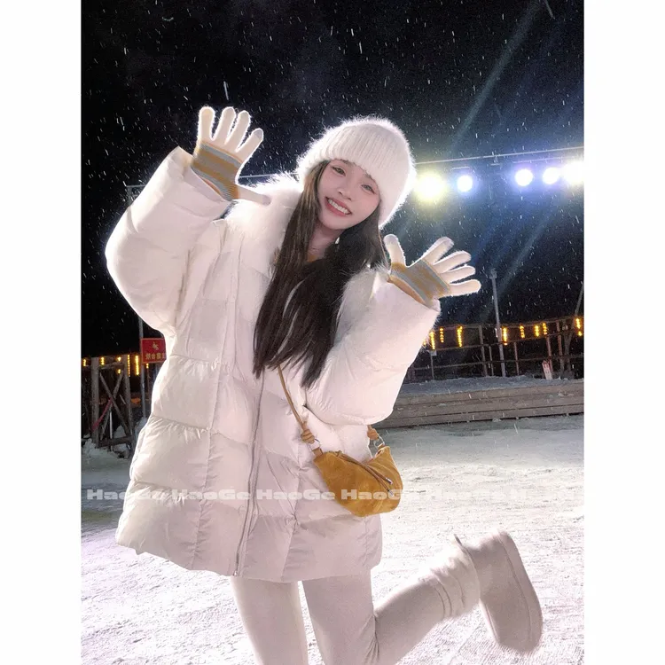 浩哥严选●抱笙听雪HGD5YRF5390A羽绒服预加厚慵懒风冬季百搭设计