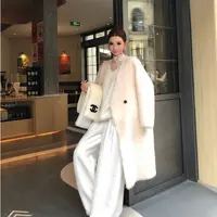 婉君【冬日爱丁堡】“100绵羊毛”重磅加厚保暖长款外套LWJ25D4C3812