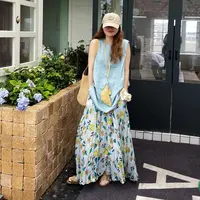 新551-600半身裙女款2025新款秋冬厚款毛呢裙大摆裙碎花显瘦高腰