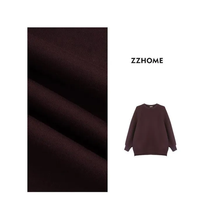 ZOZO HOME ｜松弛时髦精定染鸢尾紫呼吸棉卫衣q171847p