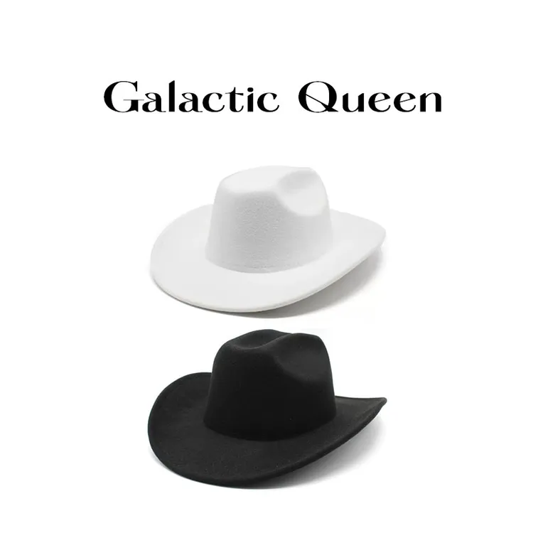 Galactic Queen英伦风纯色礼帽美式骑士帽复古百搭毛毡帽爵士帽