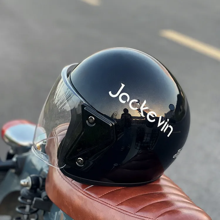 3C认证电动车头盔四季摩托车安全帽潮流英文冬季装备防寒女款通用