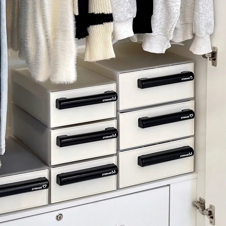 内衣收纳盒家用衣柜可叠加抽屉式内裤袜子贴身衣物分格整理储物盒