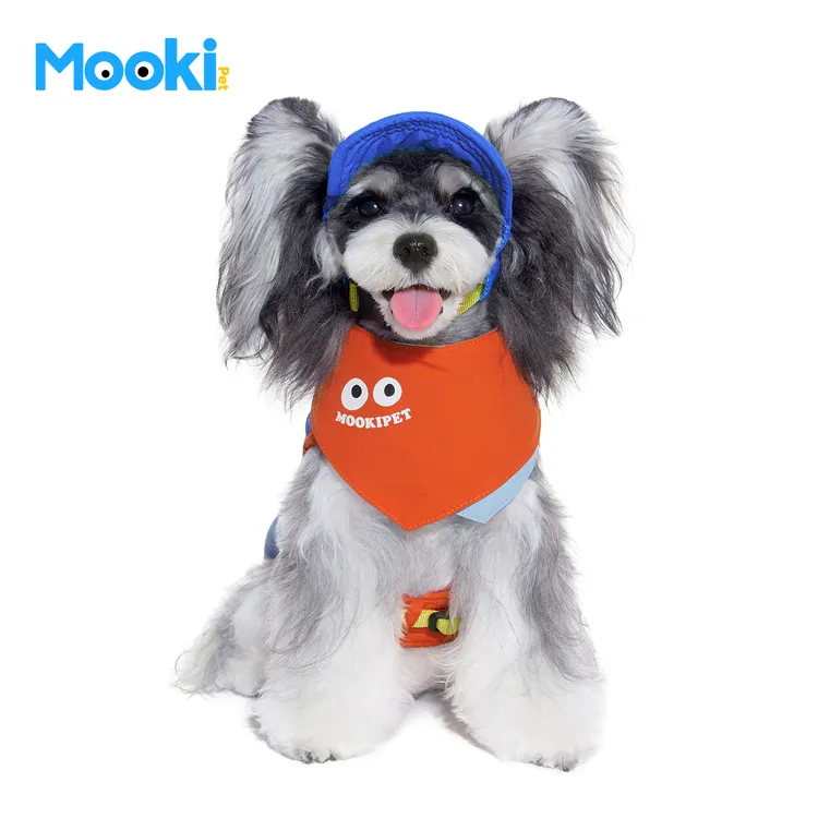 mookipet狗狗衣服带牵引扣新款小型犬比熊雪纳瑞西高地可牵引背心