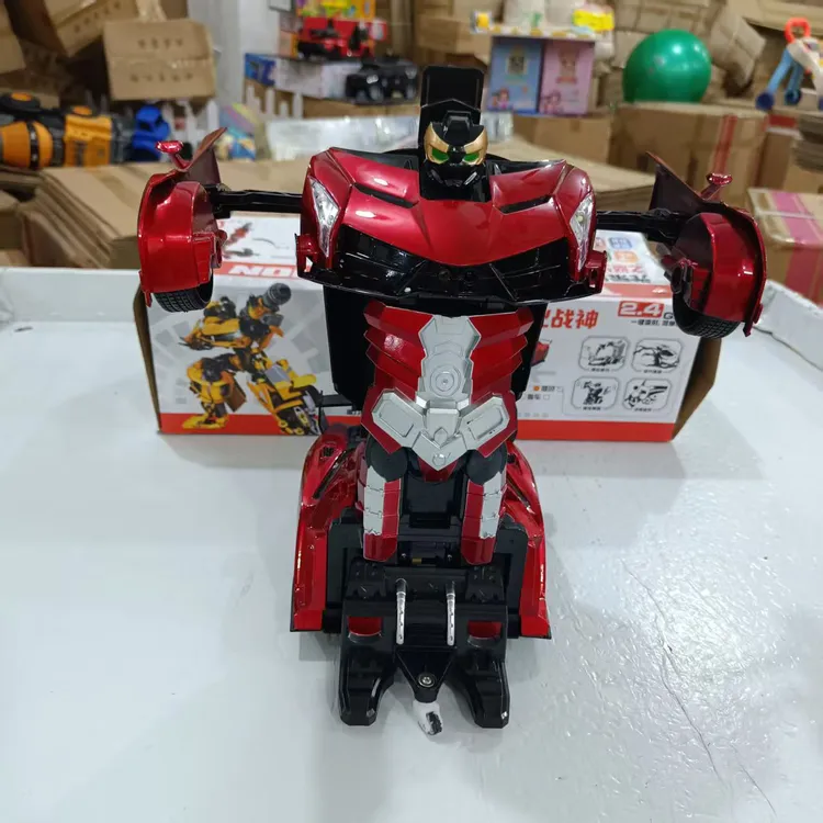 （福利品）充电版23公分一键变形遥控汽车彩盒包装