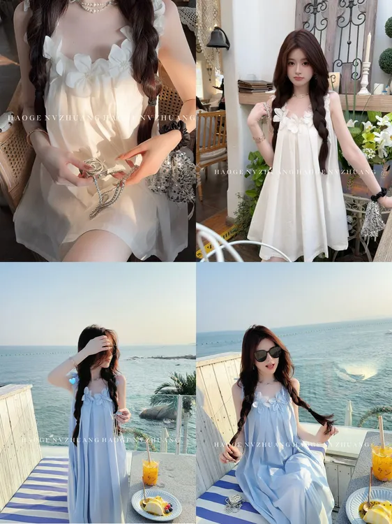 浩哥严选●苏黎白月光HGX5LYQ1812A连衣裙预夏季薄款甜美减龄设计