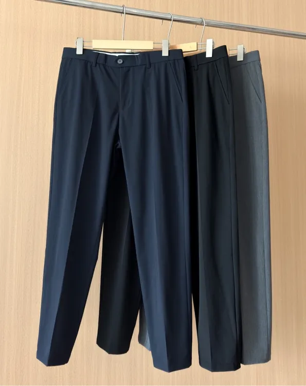 (十分裤)夏款松紧腰小直筒修身休闲裤