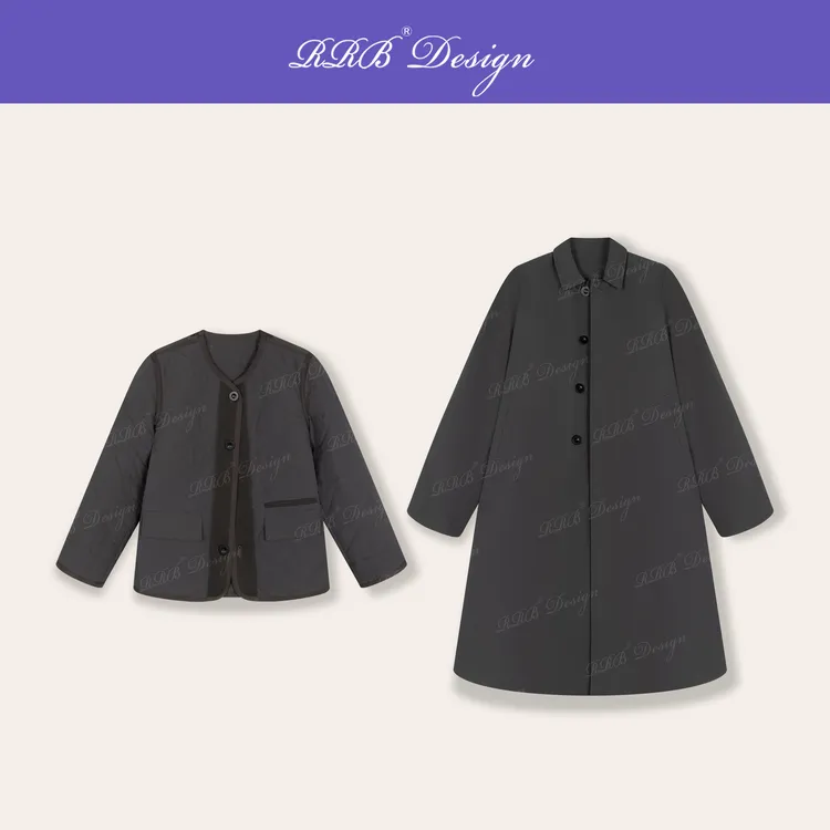 RRB Design 「伦敦行人」轻机能N种穿法棉服风衣两件套宽松显瘦套装