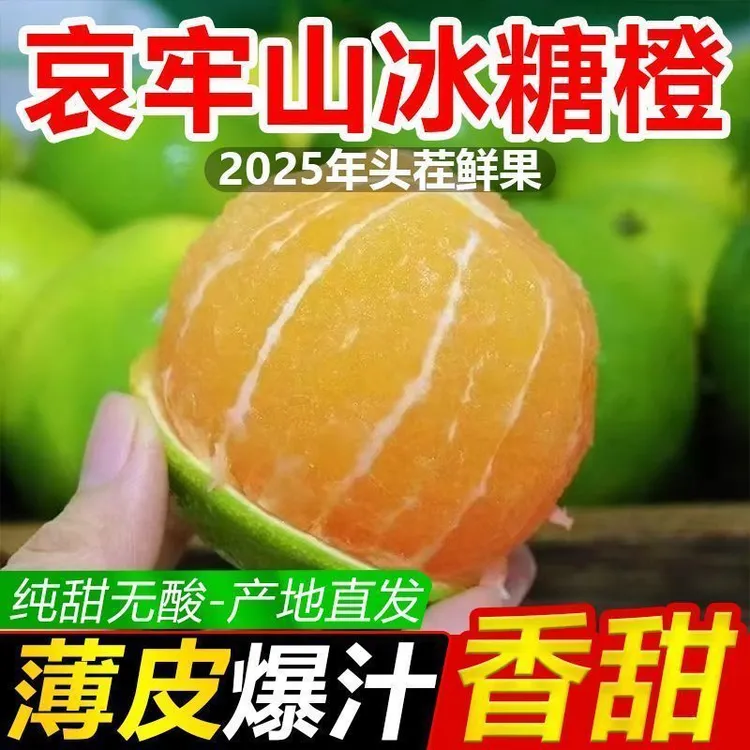 2025现摘云南青皮冰糖橙2-5斤清甜多汁新鲜应季水果 皮薄香甜 HH