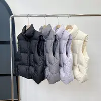 【若若美】Y-8339「新国标95白鸭绒！叠穿神器」御寒云朵感泡芙马夹