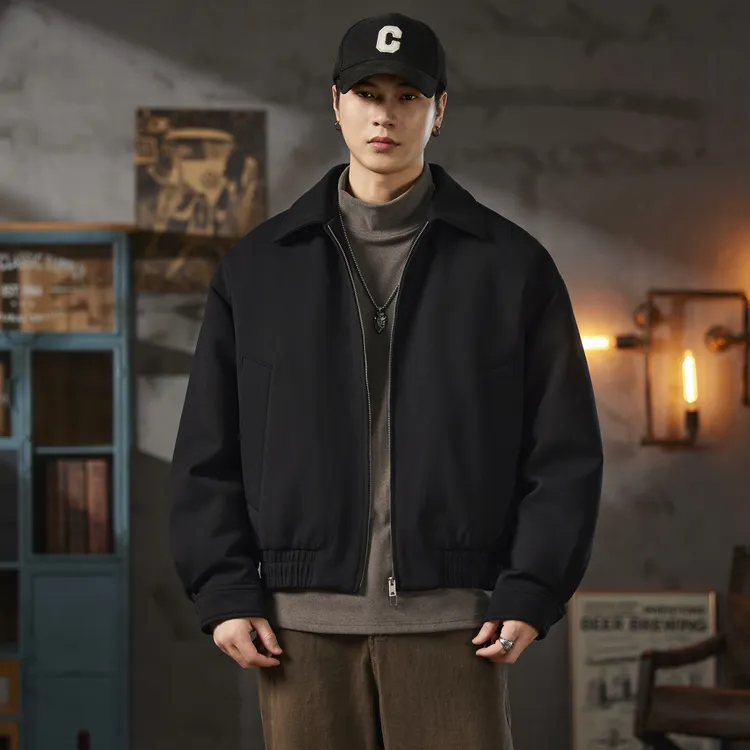 MR.MUDI/穆迪先生行政加绒加厚羽绒夹克男士冬季新款白鸭绒羽绒服