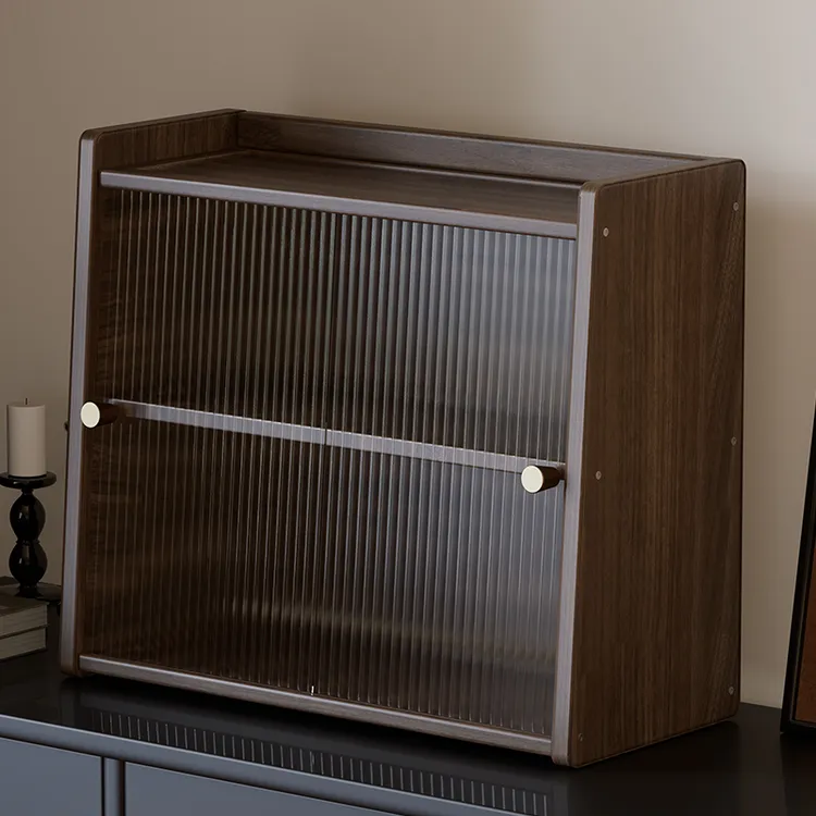 中古风置物架餐边柜台面茶杯水杯咖啡杯茶具收纳架客厅桌面放杯架