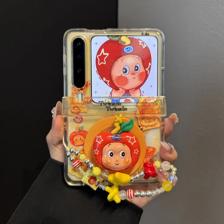 适用华为purax典藏版折叠屏手机壳pocket2围边头套星星人磁吸支架