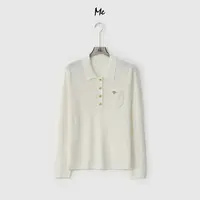 ME【D金币POLO】绵羊毛混纺奢牌感云柔亲肤显瘦百搭毛衣MESA2670