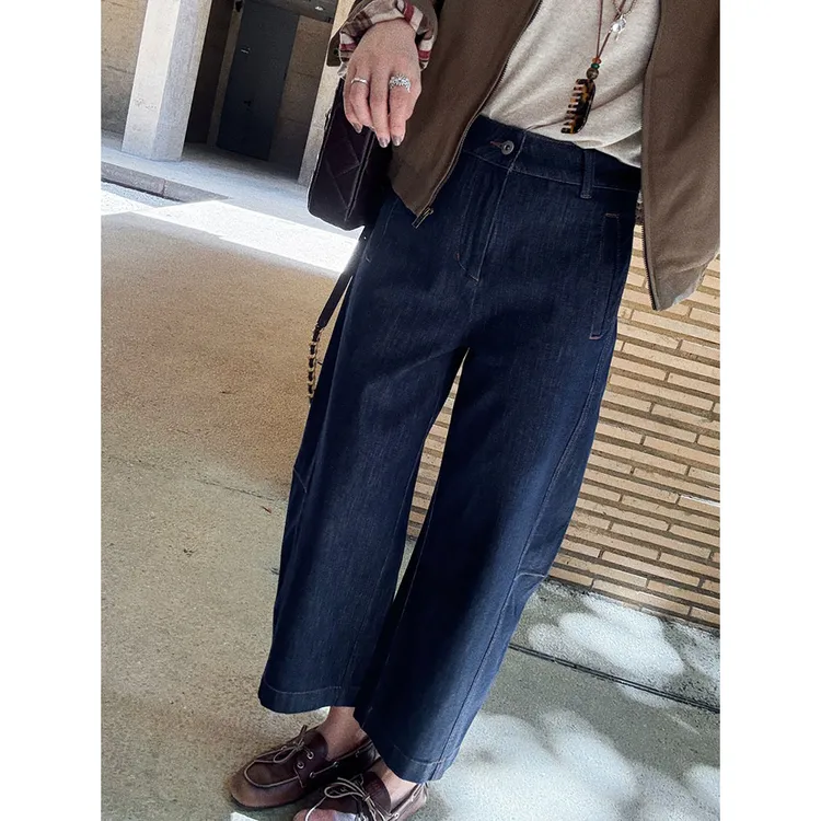 【MGDM】活性固色不易褪色！重工酵洗柔软四面弹牛仔弯刀裤25秋款