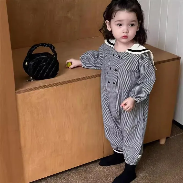 女童连体衣秋季韩版童装女宝宝秋款衣服婴儿包屁衣衣儿童哈衣秋装